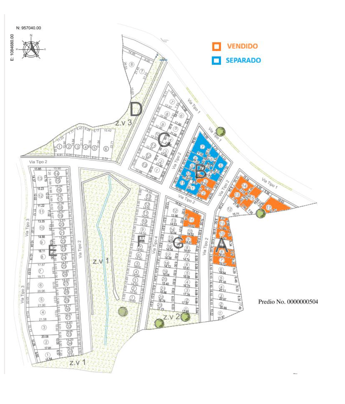 Plano de lotes